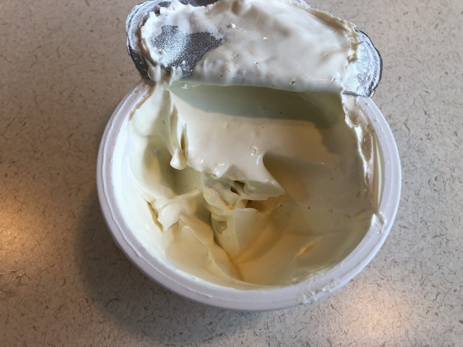 2019-10-12 15 31 00 A open carton of Harris Teeter Plain Cream Cheese Spread in the Dulles section of Sterling, Loudoun County, Virginia